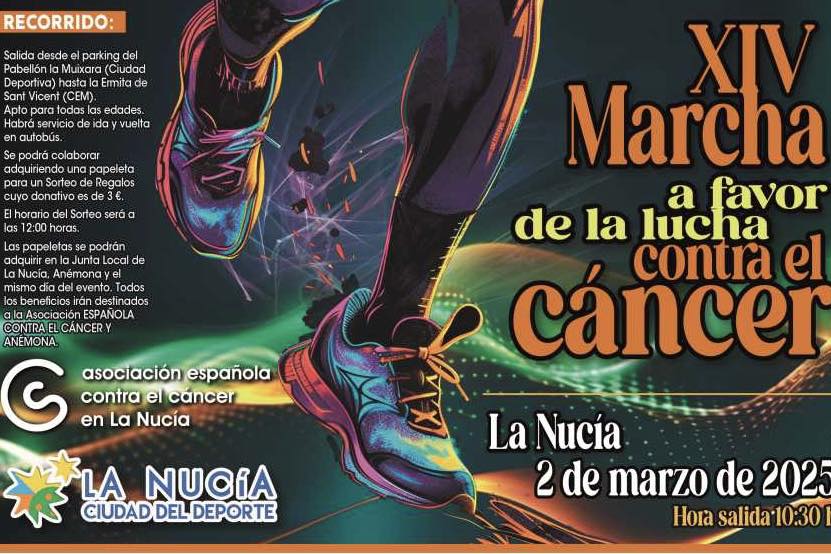 XIV Marcha Solidaria a Favor de la Lucha contra el Cáncer